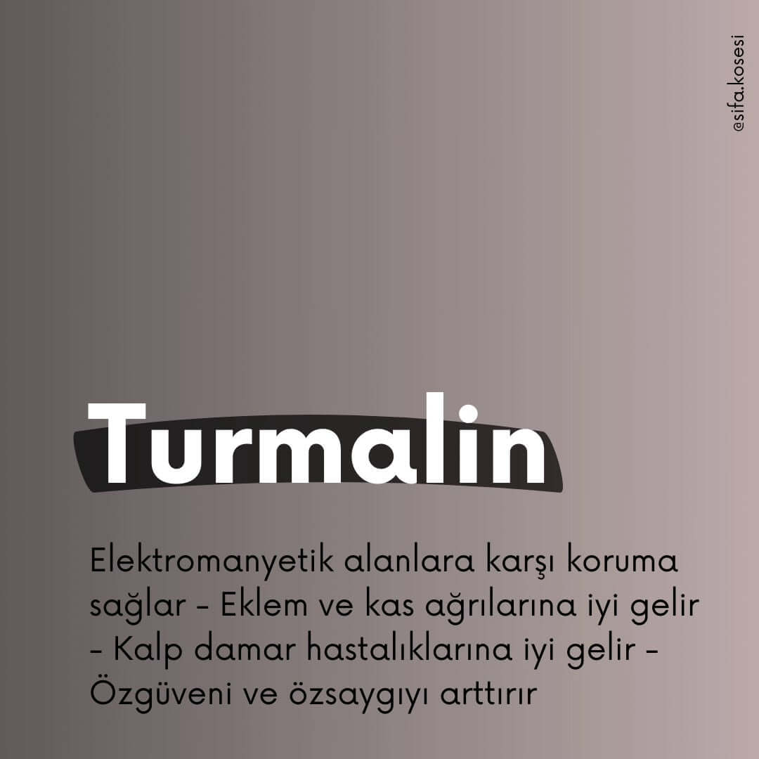 Turmalin Orjinal Doğal Taş Kadın ve Erkek Bileklik / Elektromanyetik alanlara karşı etkili, Vücut Direnci ve Ağrılara karşı etkili Bileklik - 16 cm Bileklik Ebadı